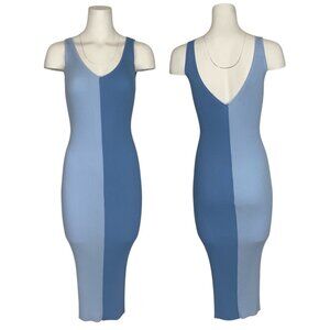 Staud Dana Dress XS Blue Periwrinkle Bodycon